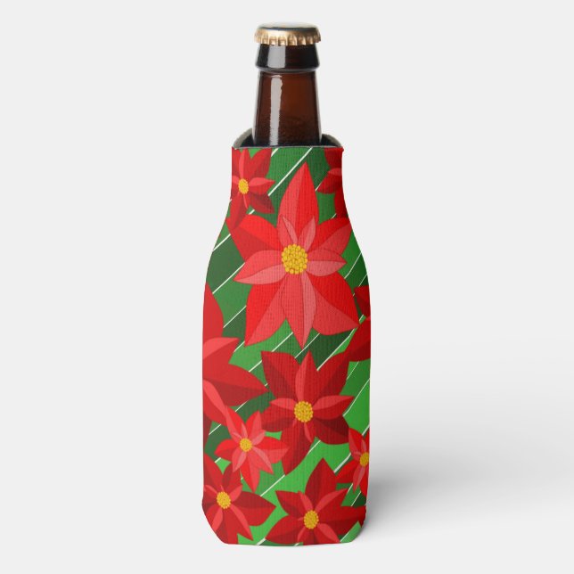 Poinsettias Flaschenkühler (Flaschenvorderseite)