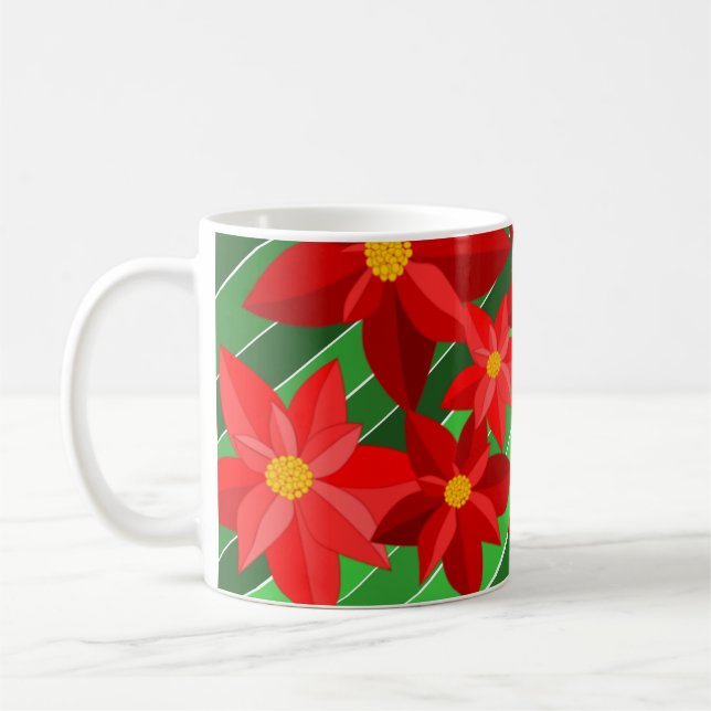 Poinsettias Kaffeetasse (Links)