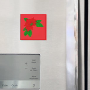 Poinsettie Magnet