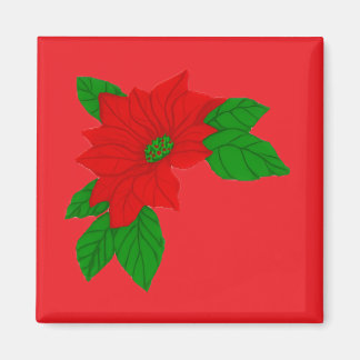 Poinsettie Magnet