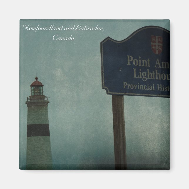 Point Amour Lighthouse, Neufundland und Labrador Magnet (Vorne)