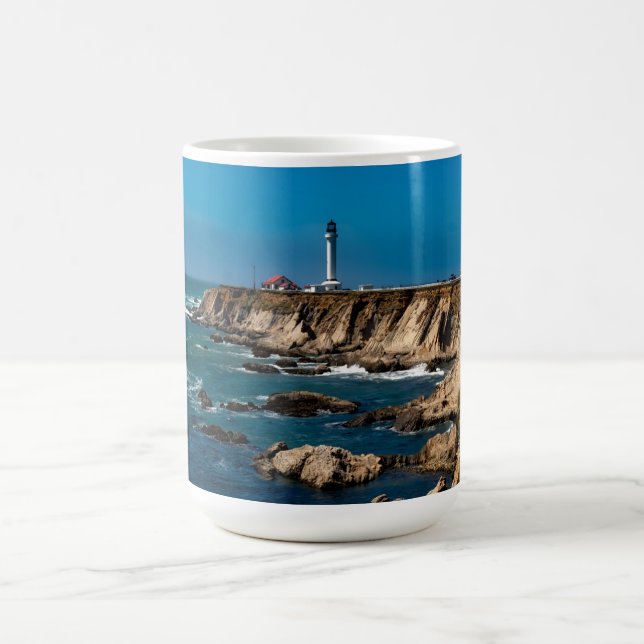 Point Arena Lighthouse Landschaftlich Kaffeetasse (Mittel)