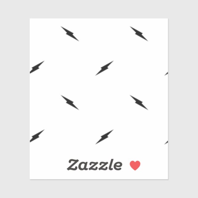 Point, Autocollant en vinyle noir sur mesure (Feuille)