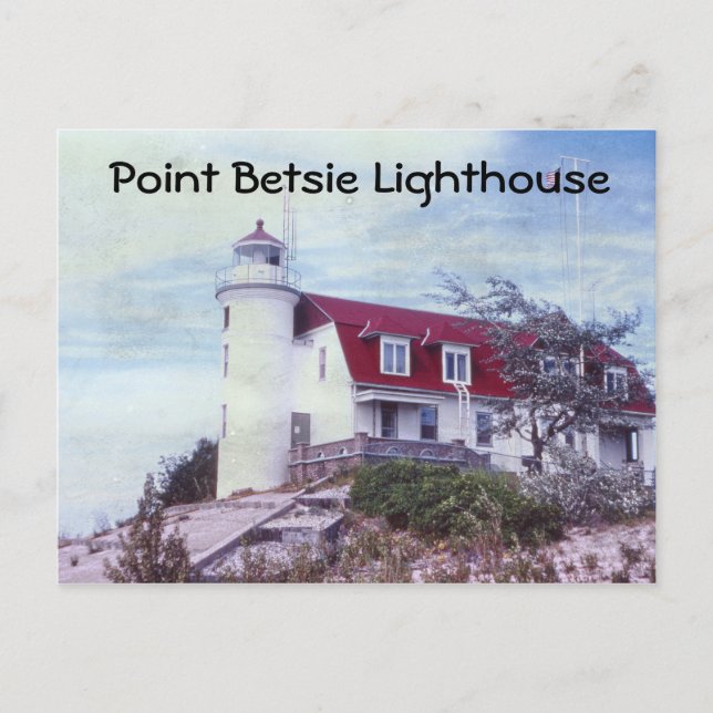 Point Betsie Lighthouse Postcard Postkarte (Vorderseite)