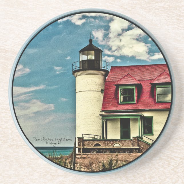 Point Betsie Lighthouse Untersetzer (Vorne)