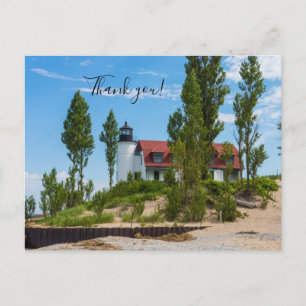 Point Betsie Lighthouse Vielen Dank Postcard Postkarte