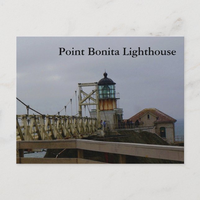 Point Bonita Lighthouse #2-3 Postkarte (Vorderseite)