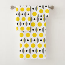 Point circulaire gris jaune moderne