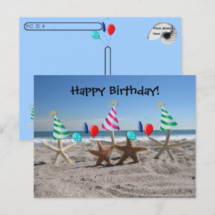 Point de passage - Starfish on the Beach Carte pos