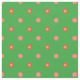 Point de polka d'art populaire sur le tissu fait