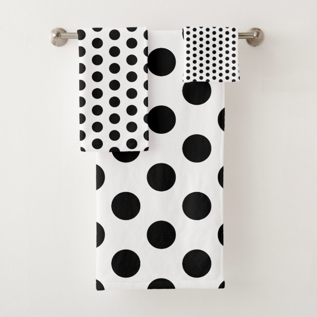 Point de polka noir et blanc classique (En situation)