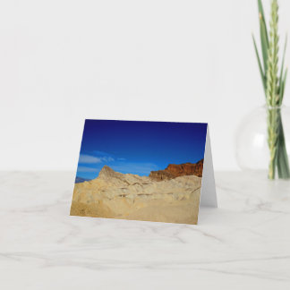 Point de Zabriskie, carte de note de Death Valley