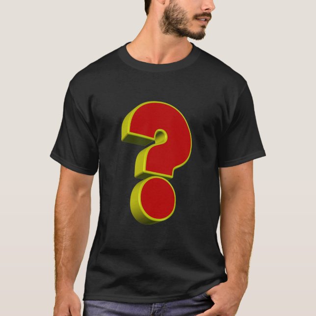 Point d'interrogation T-shirt 3D (Devant)