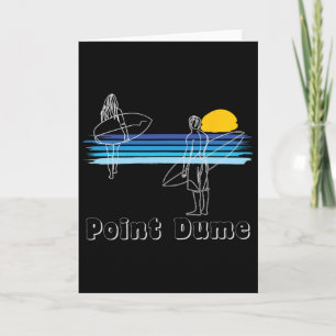 Point Dume Surfen Strand Surfer Junge Frau  Karte