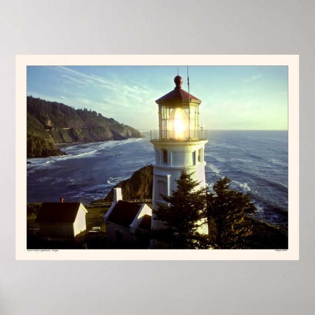Point Heceta Lighthouse - Oregon Poster (Vorne)