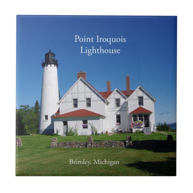 Point Iroquois Leuchtturmziegel Fliese (Vorderseite)