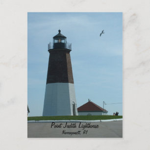 Point Judith Lighthouse Postcard Postkarte