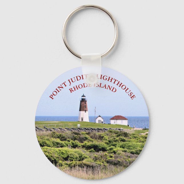 Point Judith Lighthouse, Rhode Island Schlüsselanh Schlüsselanhänger (Vorderseite)