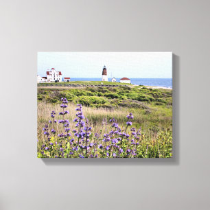 Point Judith Lighthouse, RI Wrapped Canvas Leinwanddruck