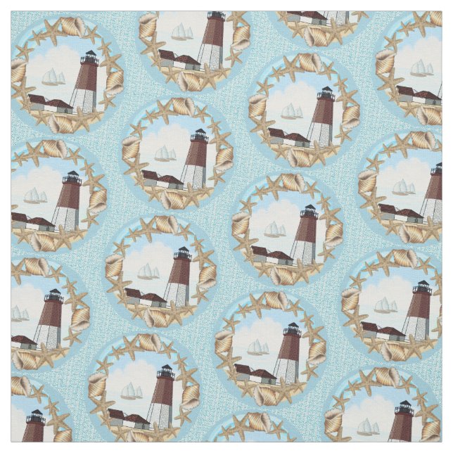 Point Judith Lighthouse Stoff (Muster)