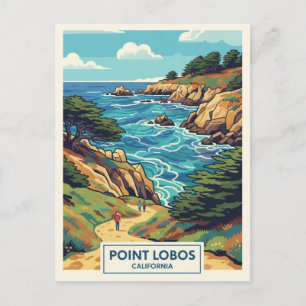 Point Lobos California Reise Postkarte