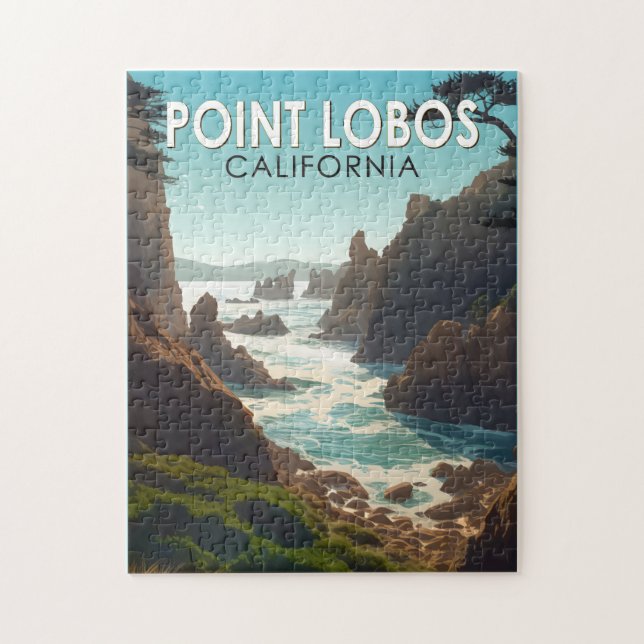 Point Lobos California Vintage (Vertikal)
