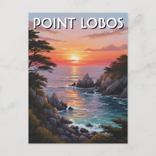 Point Lobos Kalifornien Reise Postkarte