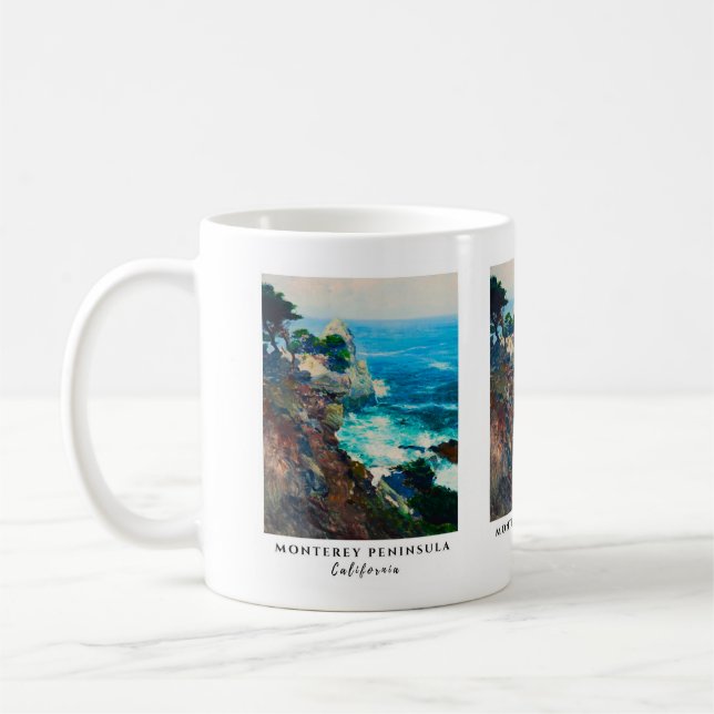 Point Lobos Monterey Halbinsel California Seascape Kaffeetasse (Links)