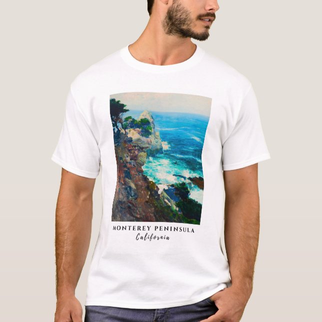 Point Lobos Monterey Halbinsel California Seascape T-Shirt (Vorderseite)