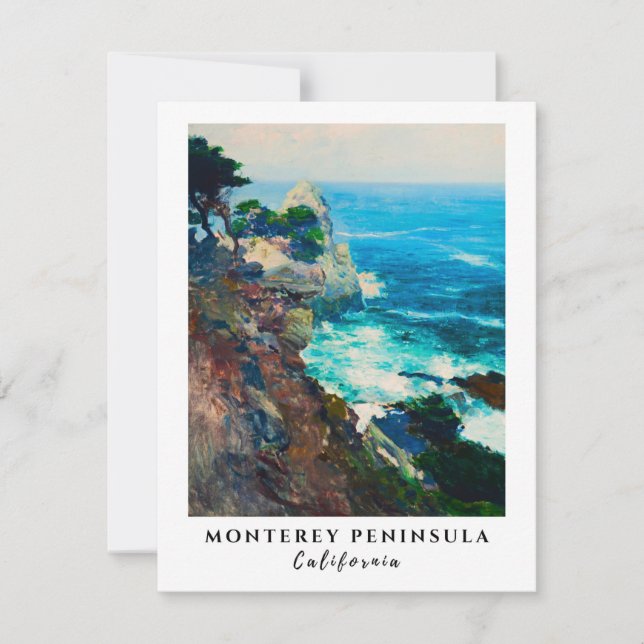 Point Lobos Monterey Halbinsel Kalifornien Küste Mitteilungskarte (Vorderseite)