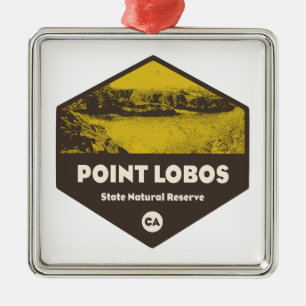 Point Lobos State Natural Reserve Kalifornien Ornament Aus Metall