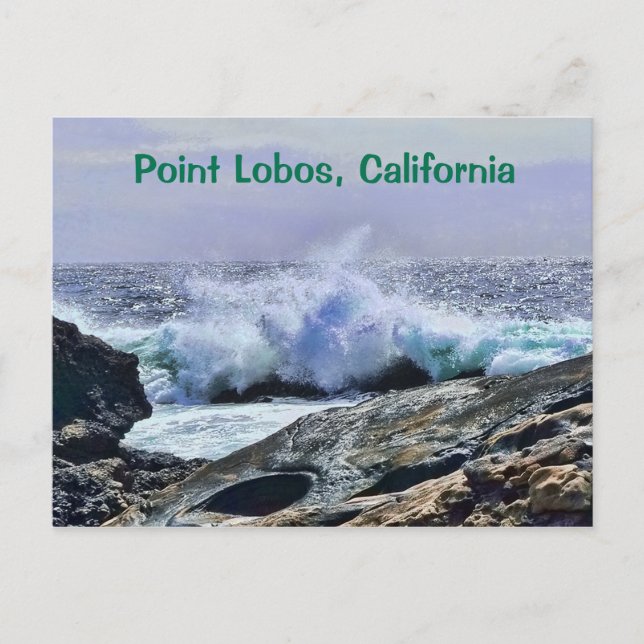 Point Lobos Zentralküste Kalifornien Postkarte (Vorderseite)