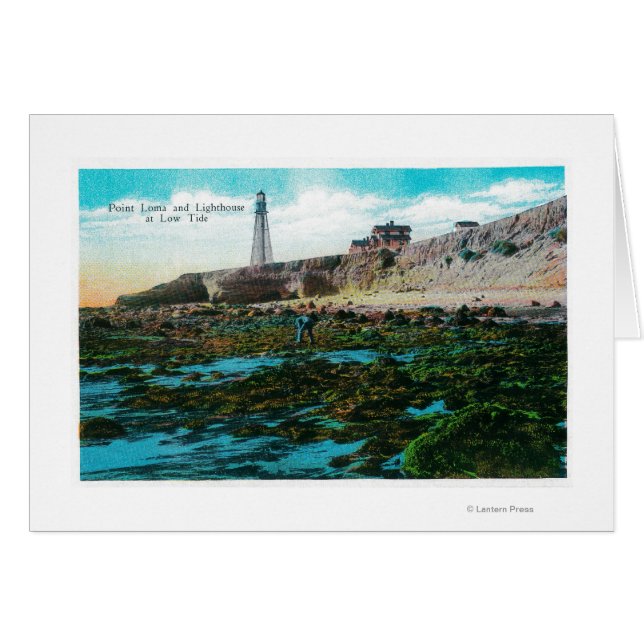 Point Loma et phare à basse marée (Devant horizontal)