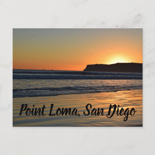 Point Loma, San Diego Feiertagspostkarte (Vorderseite)