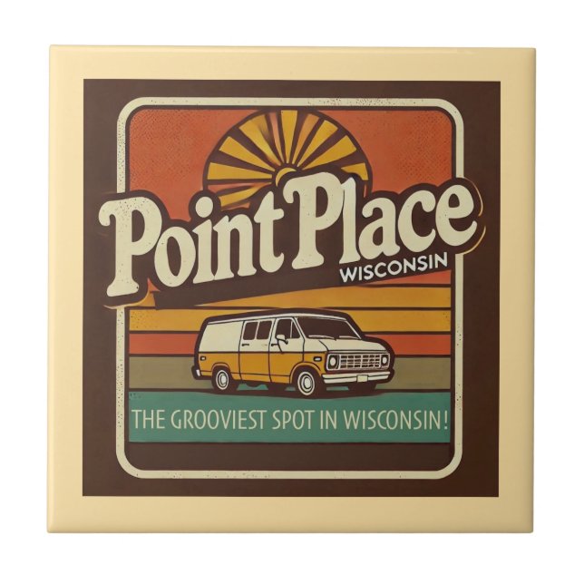 Point Place Wisconsin Fliese (Vorderseite)