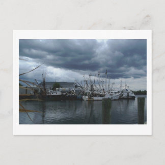 Point Pleasant Beach Fishing Boote Postkarte