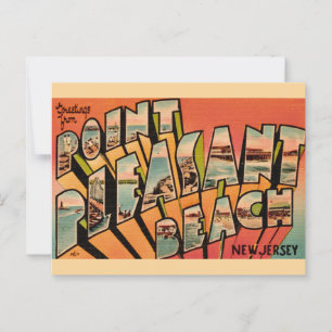Point Pleasant Beach NJ Greetings Postcard Postkarte