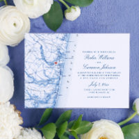 Point Pleasant New Jersey Karte Elegante Marine Ho