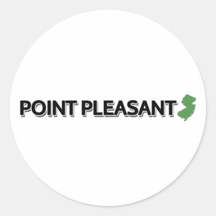 Point Pleasant, New Jersey Runder Aufkleber