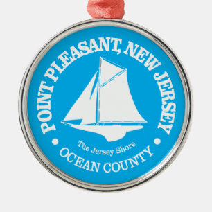 Point Pleasant NJ (sloop) Ornament Aus Metall