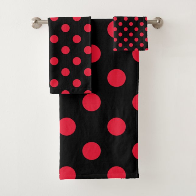 Point Pois noir et rouge (En situation)