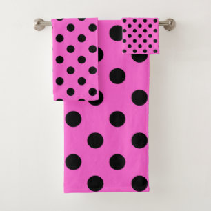 Point Pois rose et noir