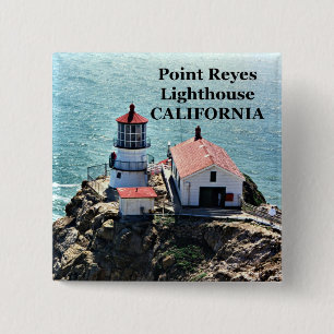 Point Reyes Lighthouse, California Button