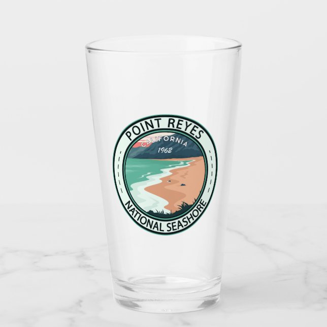 Point Reyes National Seashore California Abzeichen Glas (Vorderseite)