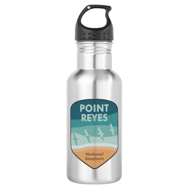 Point Reyes National Seashore California Seaguls Edelstahlflasche (Vorderseite)