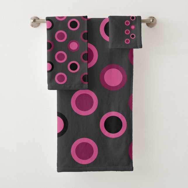 Point rose, noir et gris moderne du milieu du sièc (En situation)