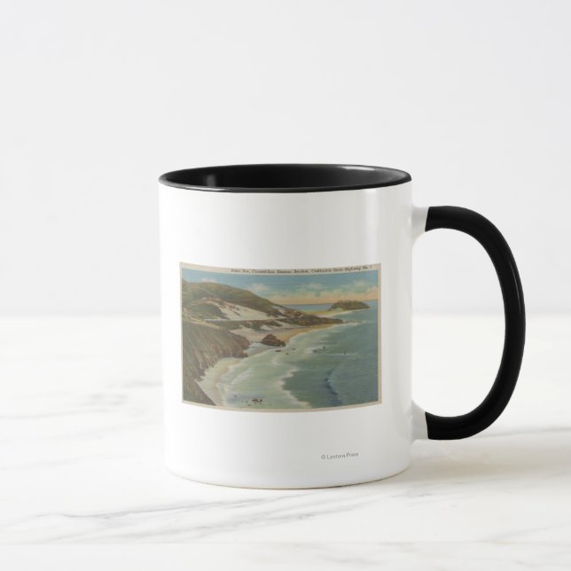 Point Sur, Carmel San Simeon Section, Hwy 1 View Tasse (Rechts)