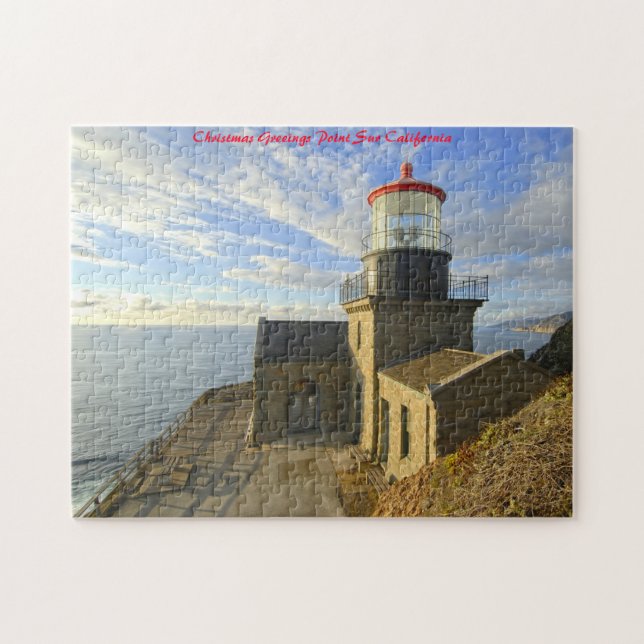 Point Sur Kalifornien. Weihnachtsgrüße (Horizontal)