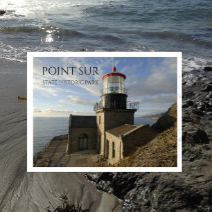 Point Sur Lighthouse Staat Historic Park, CA Postkarte