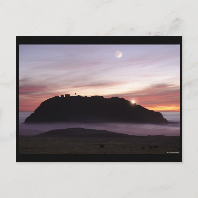 Point Sur Moon Postkarte (Vorderseite)